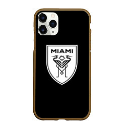 Чехол iPhone 11 Pro матовый Inter fc club, цвет: 3D-коричневый