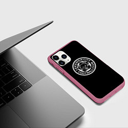Чехол iPhone 11 Pro матовый Leicester City fc club, цвет: 3D-малиновый — фото 2