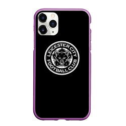 Чехол iPhone 11 Pro матовый Leicester City fc club, цвет: 3D-фиолетовый