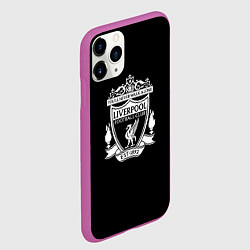 Чехол iPhone 11 Pro матовый Liverpool fc club, цвет: 3D-фиолетовый — фото 2