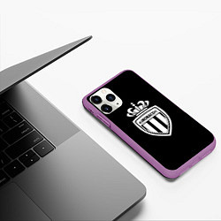 Чехол iPhone 11 Pro матовый Monaco fc club sport, цвет: 3D-фиолетовый — фото 2