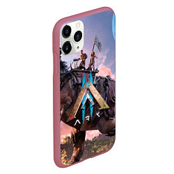 Чехол iPhone 11 Pro матовый Вин Дизель ark 2, цвет: 3D-малиновый — фото 2