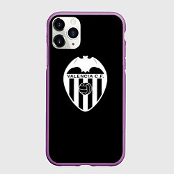 Чехол iPhone 11 Pro матовый Valencia club sport fc, цвет: 3D-фиолетовый