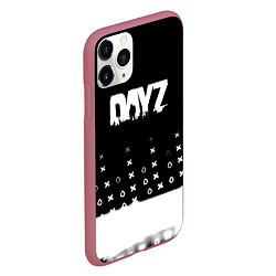 Чехол iPhone 11 Pro матовый Dayz game pattern logo, цвет: 3D-малиновый — фото 2