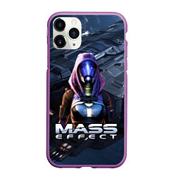 Чехол iPhone 11 Pro матовый Mass Effect ТалиЗора, цвет: 3D-фиолетовый