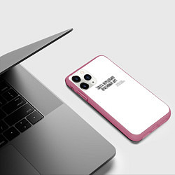 Чехол iPhone 11 Pro матовый Нереально красивый арт, цвет: 3D-малиновый — фото 2