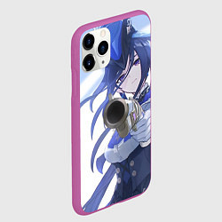 Чехол iPhone 11 Pro матовый Genshin Impact Клоринда Gun, цвет: 3D-фиолетовый — фото 2