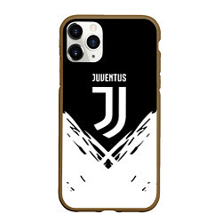 Чехол iPhone 11 Pro матовый Juventus sport geometry fc club, цвет: 3D-коричневый