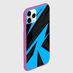 Чехол iPhone 11 Pro матовый Geometry racing, цвет: 3D-фиолетовый — фото 2