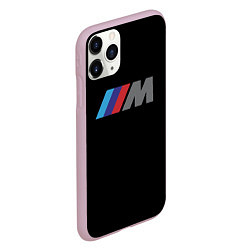 Чехол iPhone 11 Pro матовый BMW sport logo, цвет: 3D-розовый — фото 2