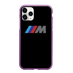 Чехол iPhone 11 Pro матовый BMW sport logo, цвет: 3D-фиолетовый