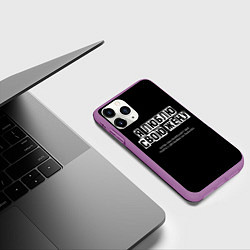 Чехол iPhone 11 Pro матовый Люблю жену, цвет: 3D-фиолетовый — фото 2