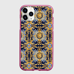 Чехол iPhone 11 Pro матовый Роскошь и стиль, цвет: 3D-малиновый