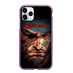 Чехол iPhone 11 Pro матовый Metal gear Venom Snake, цвет: 3D-фиолетовый