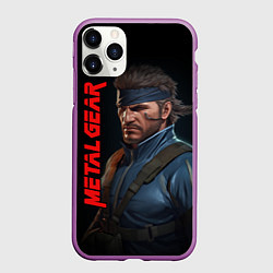 Чехол iPhone 11 Pro матовый Venom Snake Metal gear game, цвет: 3D-фиолетовый