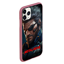 Чехол iPhone 11 Pro матовый Веном Снейк из игры Metal gear, цвет: 3D-малиновый — фото 2