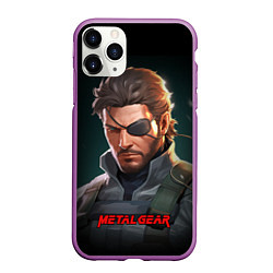 Чехол iPhone 11 Pro матовый Веном Снейк из игры Metal gear, цвет: 3D-фиолетовый