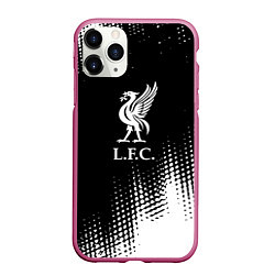 Чехол iPhone 11 Pro матовый Liverpool краски, цвет: 3D-малиновый