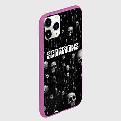 Чехол iPhone 11 Pro матовый Scorpions rock group, цвет: 3D-фиолетовый — фото 2