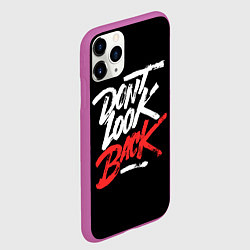 Чехол iPhone 11 Pro матовый The call - dont look back, цвет: 3D-фиолетовый — фото 2