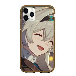 Чехол iPhone 11 Pro матовый Honkai Star Rail Firefly smile, цвет: 3D-коричневый