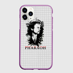 Чехол iPhone 11 Pro матовый Портрет фараона, цвет: 3D-фиолетовый