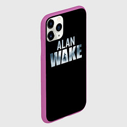 Чехол iPhone 11 Pro матовый Алан Вейк лого, цвет: 3D-фиолетовый — фото 2
