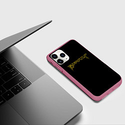 Чехол iPhone 11 Pro матовый Beowulf logo, цвет: 3D-малиновый — фото 2
