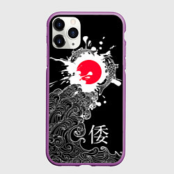 Чехол iPhone 11 Pro матовый Япония - океан, цвет: 3D-фиолетовый