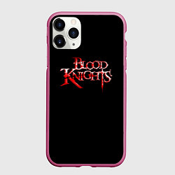 Чехол iPhone 11 Pro матовый Blood Knights logo rpg, цвет: 3D-малиновый