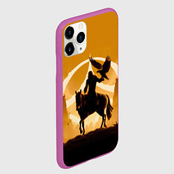 Чехол iPhone 11 Pro матовый Ноа планета обезьян, цвет: 3D-фиолетовый — фото 2