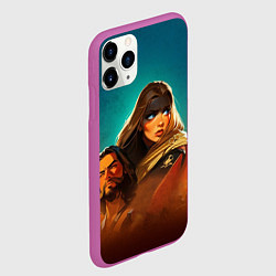 Чехол iPhone 11 Pro матовый Фуриоса - Безумный Макс, цвет: 3D-фиолетовый — фото 2