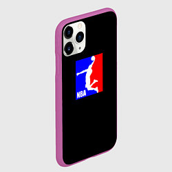 Чехол iPhone 11 Pro матовый НБА спорт лого, цвет: 3D-фиолетовый — фото 2