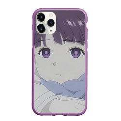 Чехол iPhone 11 Pro матовый Sousou no Frieren Ферн cute face, цвет: 3D-фиолетовый