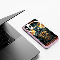 Чехол iPhone 11 Pro матовый Elden Ring black knight, цвет: 3D-розовый — фото 2