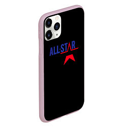 Чехол iPhone 11 Pro матовый All stars logo, цвет: 3D-розовый — фото 2