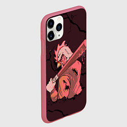 Чехол iPhone 11 Pro матовый Хотлайн Майами - Джекет, цвет: 3D-малиновый — фото 2