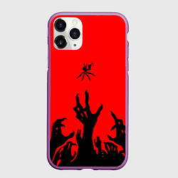 Чехол iPhone 11 Pro матовый V1 Ultrakill, цвет: 3D-фиолетовый