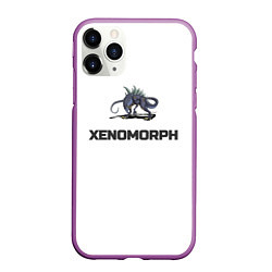 Чехол iPhone 11 Pro матовый Чужой xenomorph