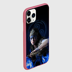 Чехол iPhone 11 Pro матовый Senua - Hellblade, цвет: 3D-малиновый — фото 2
