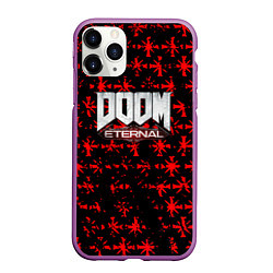 Чехол iPhone 11 Pro матовый Doom x Farcry, цвет: 3D-фиолетовый