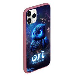 Чехол iPhone 11 Pro матовый Ku Ori and the Will of the Wisps, цвет: 3D-малиновый — фото 2