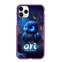 Чехол iPhone 11 Pro матовый Ku Ori and the Will of the Wisps, цвет: 3D-фиолетовый