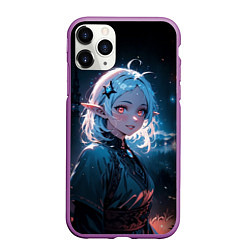 Чехол iPhone 11 Pro матовый Сильфи - лунный свет - Mushoku tensei, цвет: 3D-фиолетовый