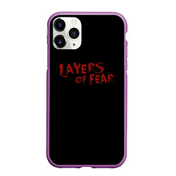 Чехол iPhone 11 Pro матовый Layers of Fear, цвет: 3D-фиолетовый