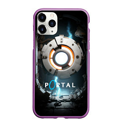 Чехол iPhone 11 Pro матовый Portal space, цвет: 3D-фиолетовый