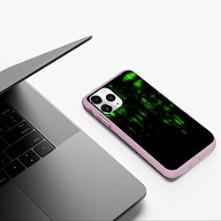 Чехол iPhone 11 Pro матовый Геометрический эффект матрицы, цвет: 3D-розовый — фото 2