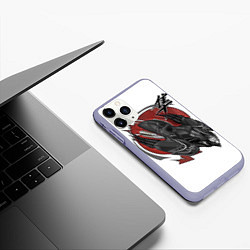 Чехол iPhone 11 Pro матовый Suzuki Hayabusa сокол, цвет: 3D-светло-сиреневый — фото 2