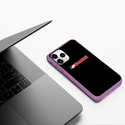 Чехол iPhone 11 Pro матовый Limp Bizkit logo rock, цвет: 3D-фиолетовый — фото 2