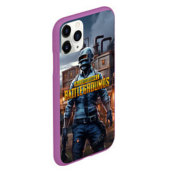 Чехол iPhone 11 Pro матовый PUBG персонаж из игры, цвет: 3D-фиолетовый — фото 2